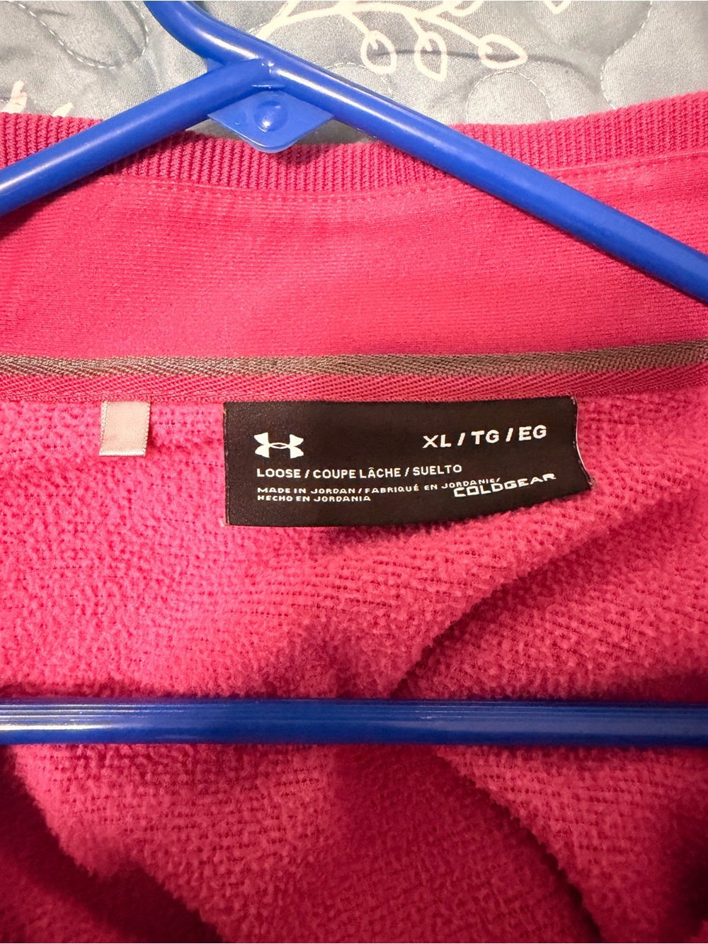 Under Armour Raspberry Quarter-Zip Pullover - Picture 3 of 4